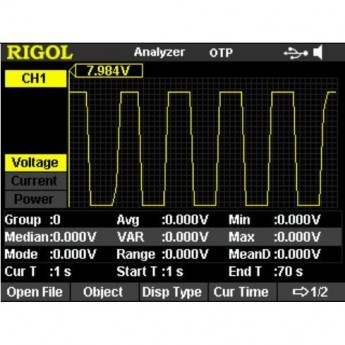 Опция мониторинга и анализа для программируемых источников питания RIGOL серии DP800 AFK-DP800