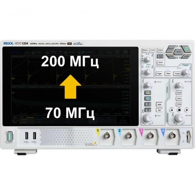 Опция расширения полосы пропускания RIGOL DHO1000 с 70 МГц до 200 МГц DHO1000-BWU7T20