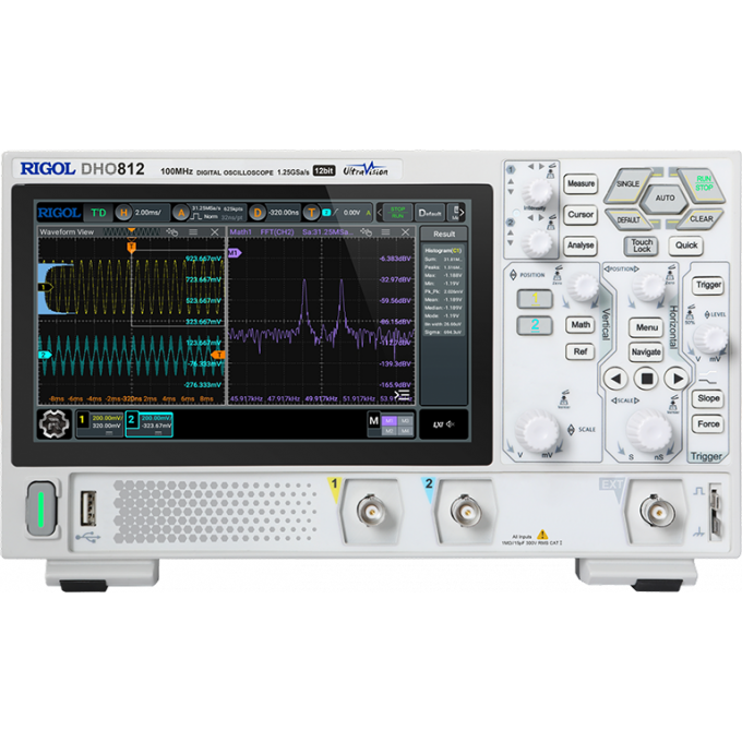 RIGOL Цифровой осциллограф 7" 1,25ГГц DHO812