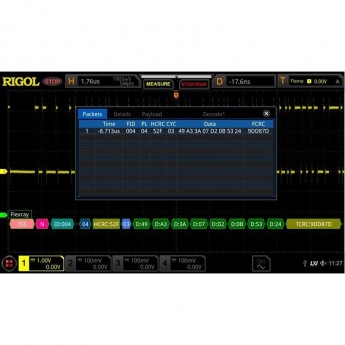 Опция анализа и запуска по шинам FlexRay RIGOL DS8000-R DS8000-R-FLEX