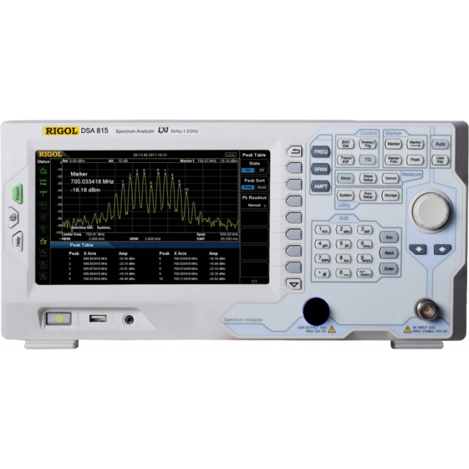 RIGOL Анализатор спектра от 9 кГц до 7 ГГц до 100 дБ DSA875-TG