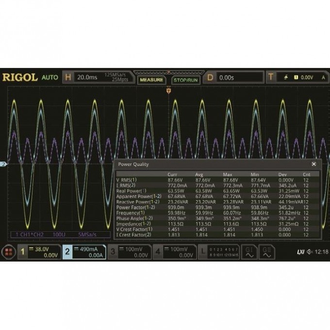 Опция анализа мощности RIGOL для осциллографов серии MSO8000 MSO8000-PWR